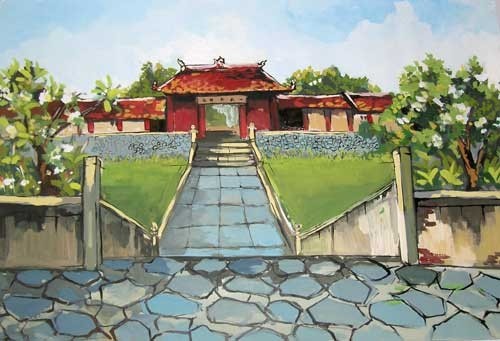 Hình ảnh phác thảo bối cảnh phim Lý Công Uẩn Hình ảnh phác thảo bối cảnh phim Lý Công Uẩn